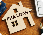 FHA loan written on house